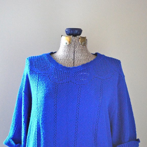 Oversized electric blue sweater (M/L) - Picture 1 of 6